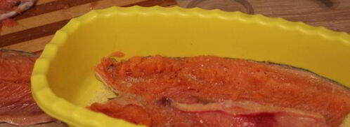 слабосоленая форель. Шаг 4