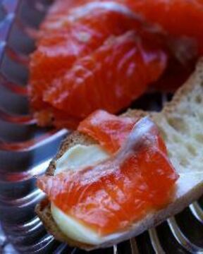 Слабосоленая семга