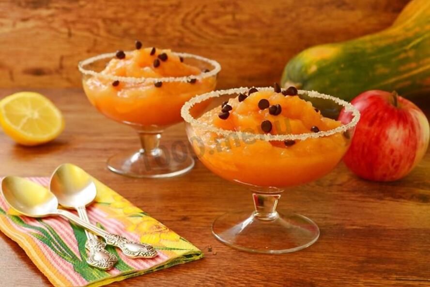 Рецепт тыквенно яблочное пюре на зиму