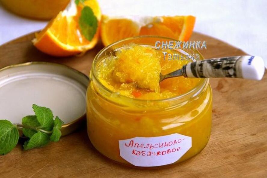 Рецепт апельсиново-кабачковое варенье