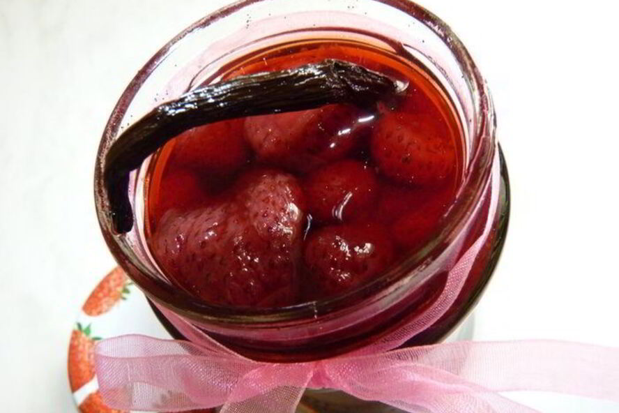 Рецепт клубничное варенье с ванилью