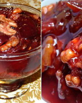 Сливовое варенье с орехами