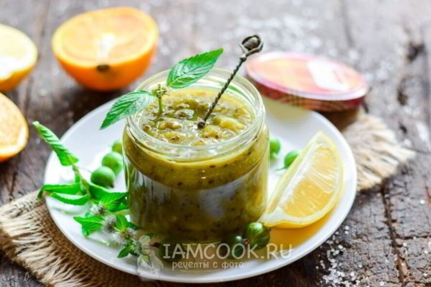 Рецепт варенье из крыжовника с лимоном и апельсином