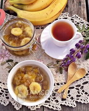 Варенье из ревеня с бананом
