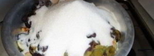 варенье из сливы, яблока и апельсина. Шаг 2