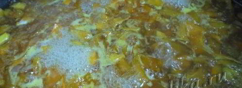 варенье на сковородке из тыквы. Шаг 5