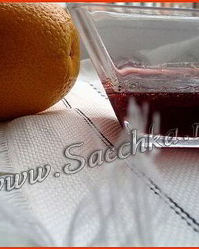 Вишневое варенье с апельсином