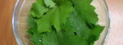 виноградные листья на зиму. Шаг 2