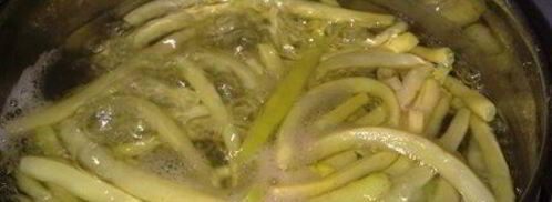 заготовка спаржевой фасоли на зиму. Шаг 2