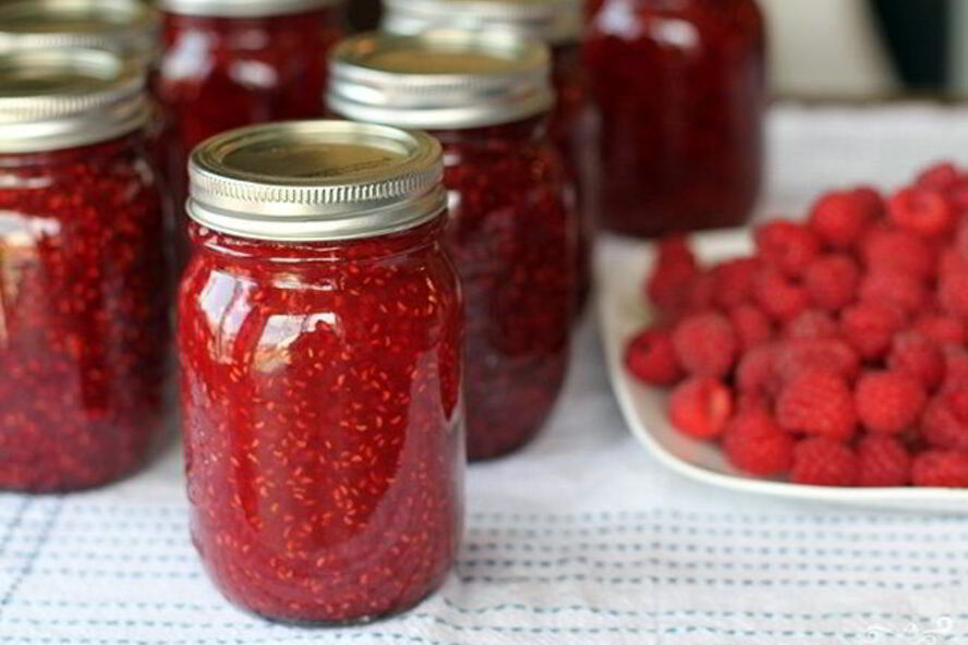 Рецепт желе из малины на зиму