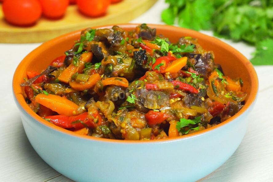 Рецепт аджапсандал по-грузински с баклажанами