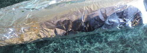 багет, запеченный в фольге. Шаг 4