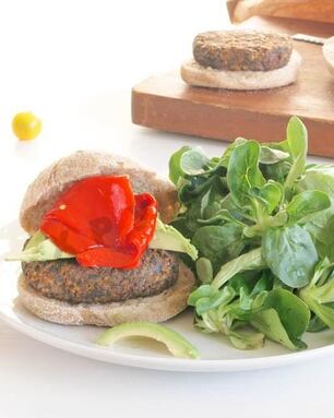 Вегетарианские бургеры с грибами