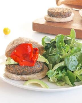 Вегетарианские бургеры с грибами