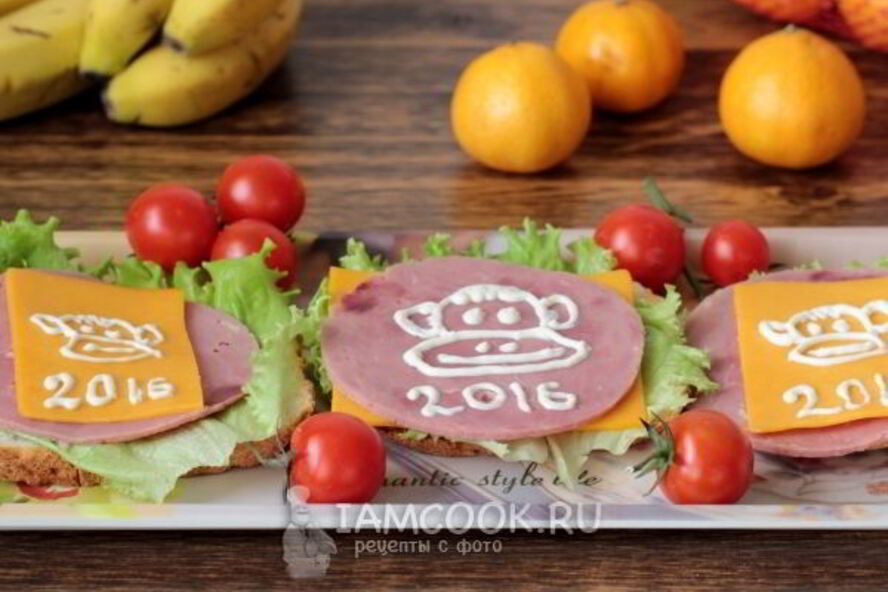 Рецепт бутерброд обезьянка