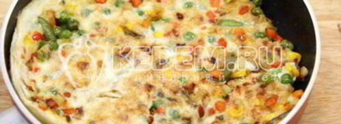 бутерброд с овощами и омлетом. Шаг 5