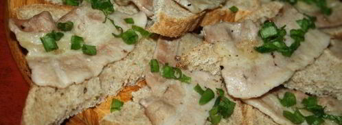 бутерброды с беконом и зеленым луком на мангале. Шаг 5