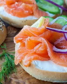 Бутерброды с горбушей соленой