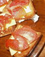 Бутерброды с семгой — Кростини