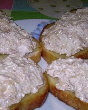 Бутерброды с творожно-яблочной массой