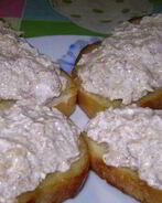 Бутерброды с творожно-яблочной массой