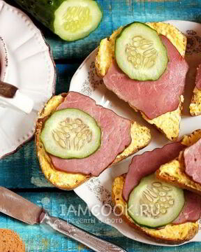 Бутерброды с ветчиной