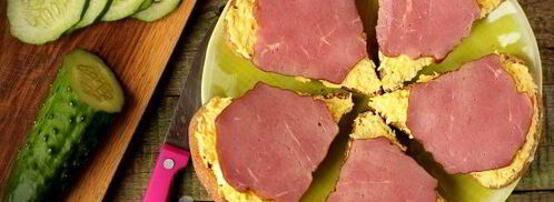 бутерброды с ветчиной. Шаг 7