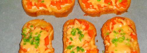 бутерброды в духовке с помидорами. Шаг 10