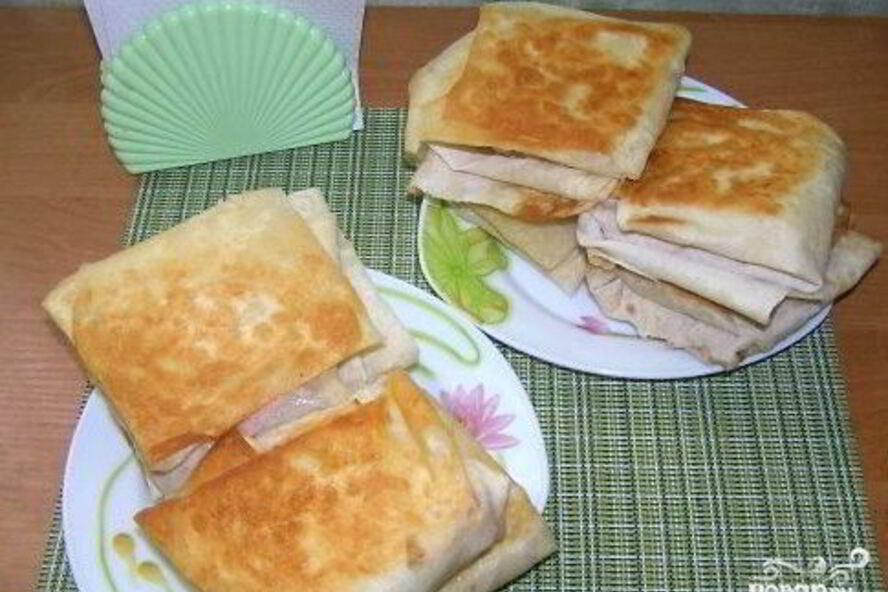 Рецепт горячие бутерброды из лаваша