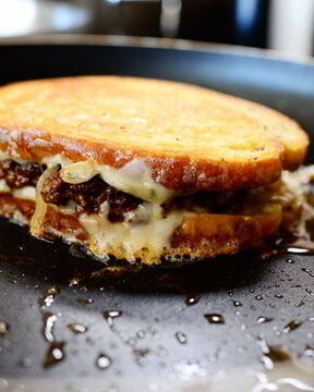 Горячий бутерброд с фаршем