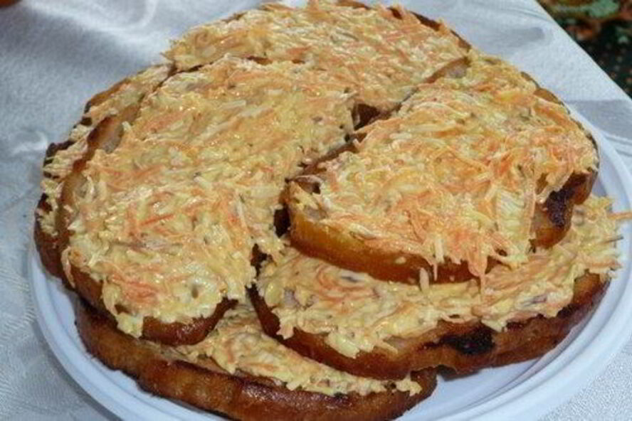 Рецепт закусочные бутерброды с сырой морковью