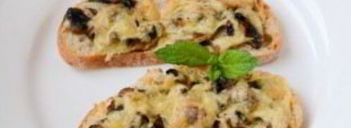 запеченные бутерброды с грибами. Шаг 8