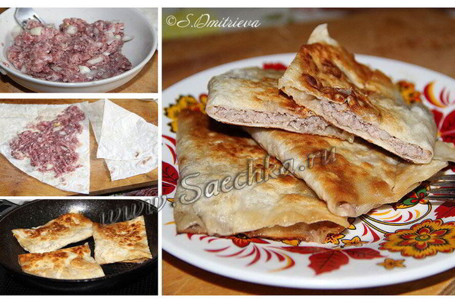 Рецепт ленивые чебуреки