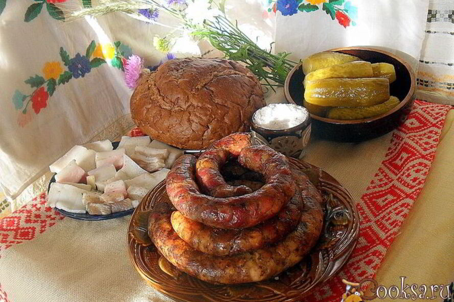 Рецепт деревенская пальцемпханная колбаса