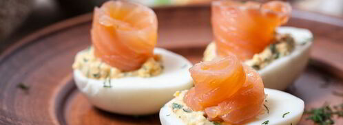 яйца, фаршированные семгой. Шаг 6