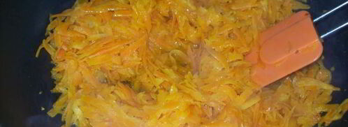 горячая закуска — соте из баклажанов с помидорами и перцем. Шаг 3