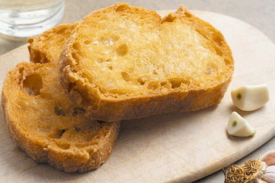 Рецепт гренки с чесноком