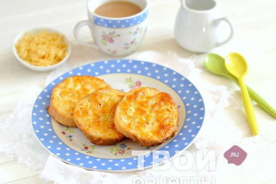 Рецепт гренки с сыром