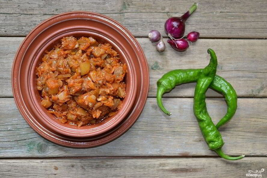 Рецепт баклажанная икра