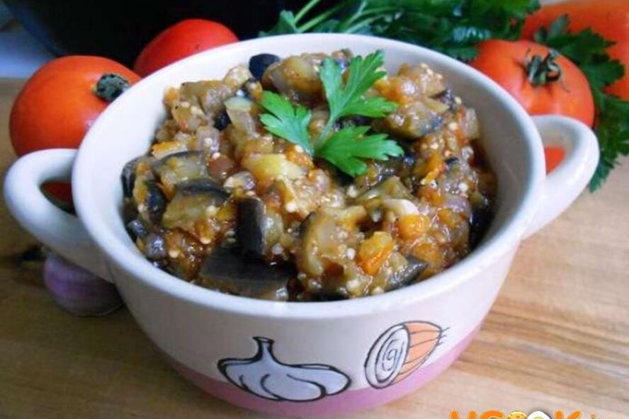 Рецепт икра баклажанная жареная