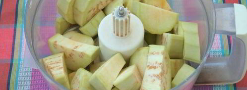 икра из баклажанов с яблоками. Шаг 2