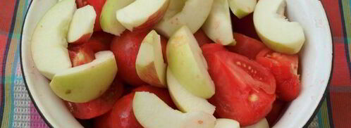 икра из баклажанов с яблоками. Шаг 4