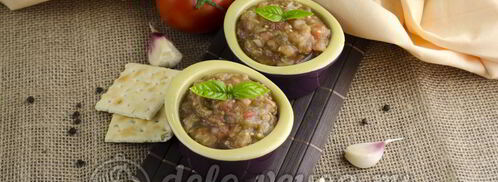 икра из баклажанов со свежими помидорами. Шаг 12