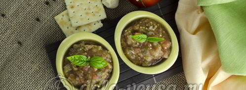 икра из баклажанов со свежими помидорами. Шаг 13