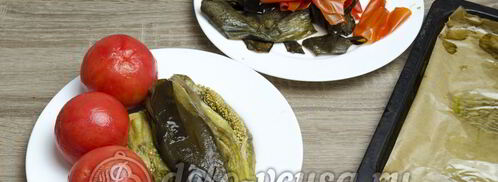 икра из баклажанов со свежими помидорами. Шаг 6