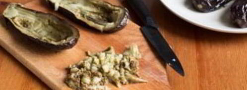 икра из запеченных баклажанов. Шаг 3