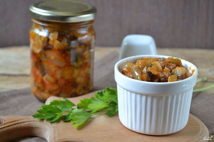 Рецепт кабачково-баклажанная икра на зиму