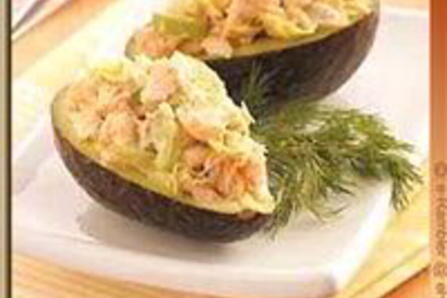 Рецепт креветки фаршированные в авокадо