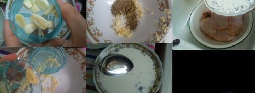 куриные бедра маринованные в кефире, с картошкой. Шаг 2