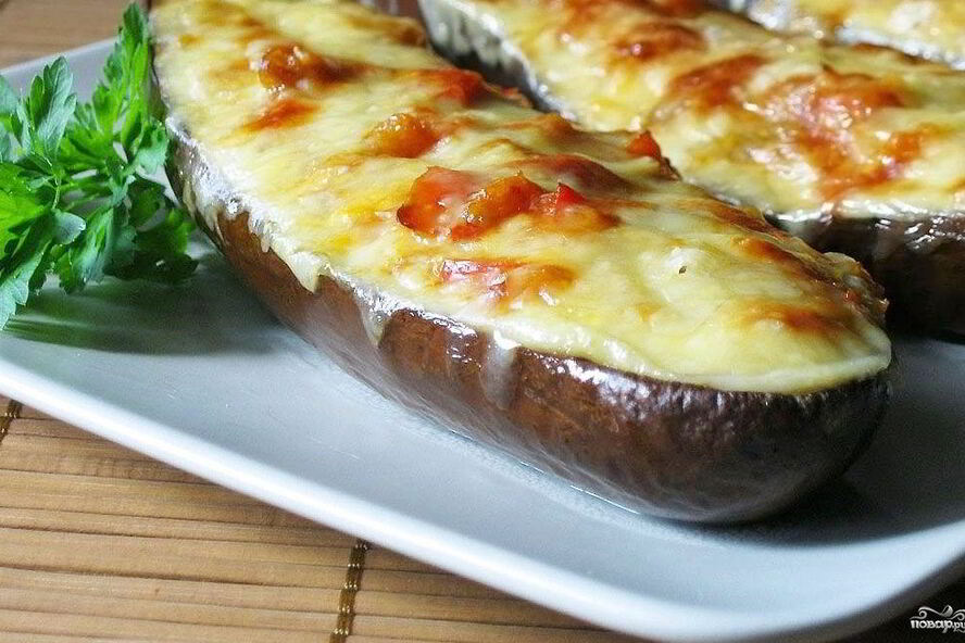 Рецепт лодочки из баклажанов с курицей